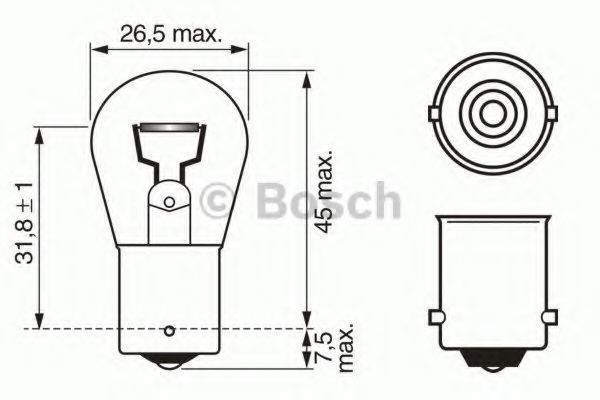 Лампа указателя поворота BOSCH 1 987 302 503