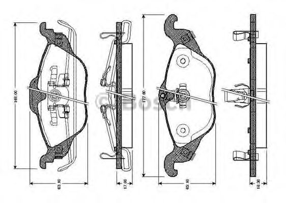 Тормозные колодки BOSCH 0 986 TB2 044 Economic