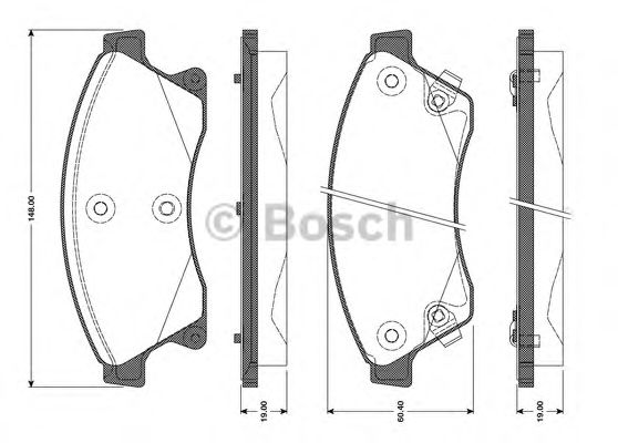 Тормозные колодки BOSCH 0 986 TB3 104 Economic