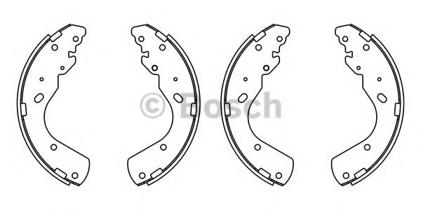 Тормозные колодки BOSCH F 026 008 018