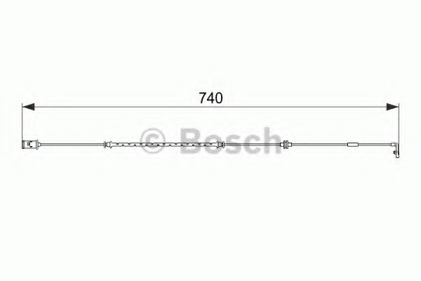 Датчик износа колодок BOSCH 1 987 474 587