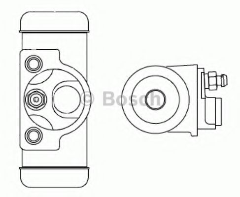 Колесный тормозной цилиндр BOSCH F 026 002 344