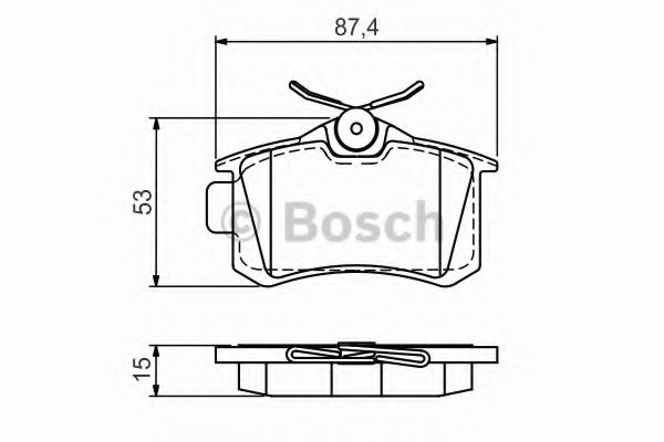 Тормозные колодки BOSCH 0 986 494 519