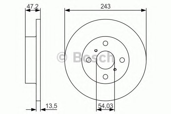 Тормозной диск BOSCH 0 986 479 R87