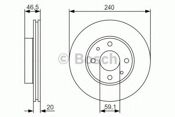 Тормозной диск BOSCH 0 986 479 S74