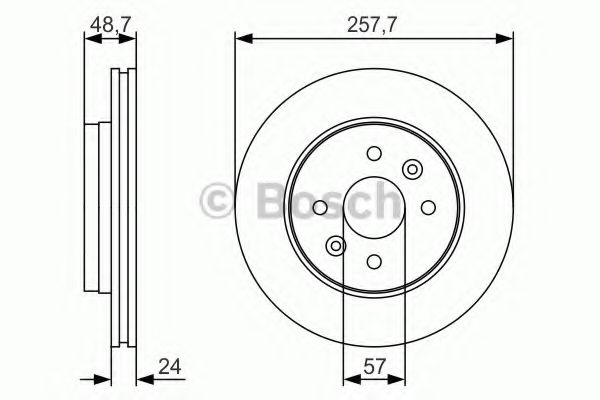 Гальмівний диск BOSCH 0 986 479 S77