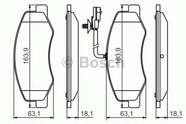 Гальмівні колодки BOSCH 0 986 494 499