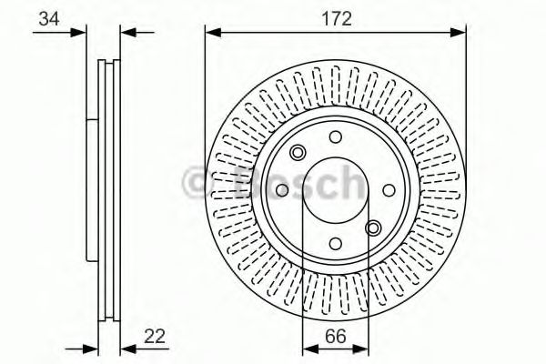 Тормозной диск BOSCH 0 986 479 R63