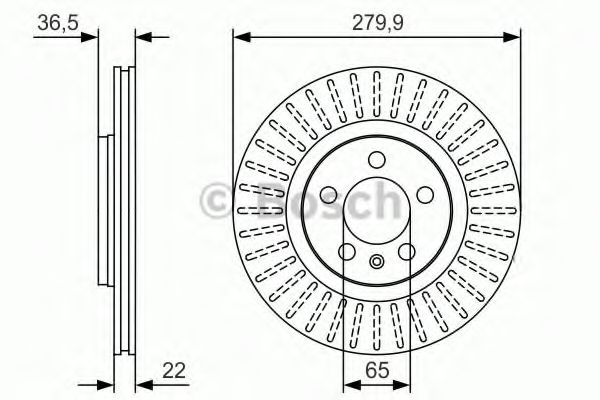 Тормозной диск BOSCH 0 986 479 R68