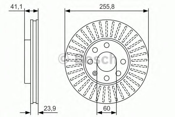 Тормозной диск BOSCH 0 986 479 R76