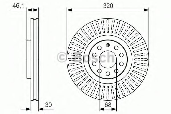 Тормозной диск BOSCH 0 986 479 S30