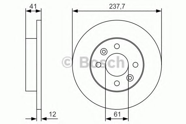 Тормозной диск BOSCH 0 986 479 S45