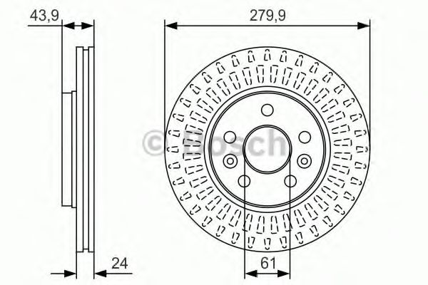 Гальмівний диск BOSCH 0 986 479 S66