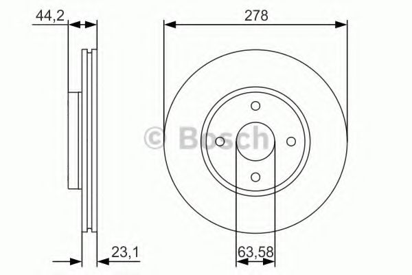 Тормозной диск BOSCH 0 986 479 659
