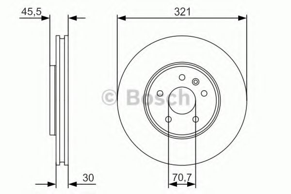 Тормозной диск BOSCH 0 986 479 667