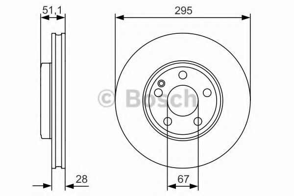 Тормозной диск BOSCH 0 986 479 A01