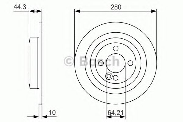 Тормозной диск BOSCH 0 986 479 A08