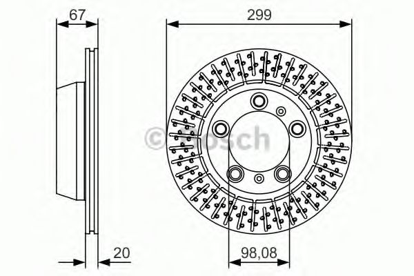 Гальмівний диск BOSCH 0 986 479 A09