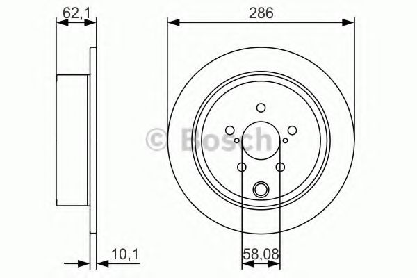 Тормозной диск BOSCH 0 986 479 A10