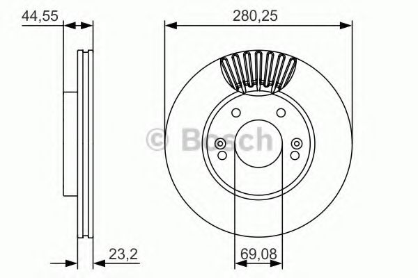 Тормозной диск BOSCH 0 986 479 A12