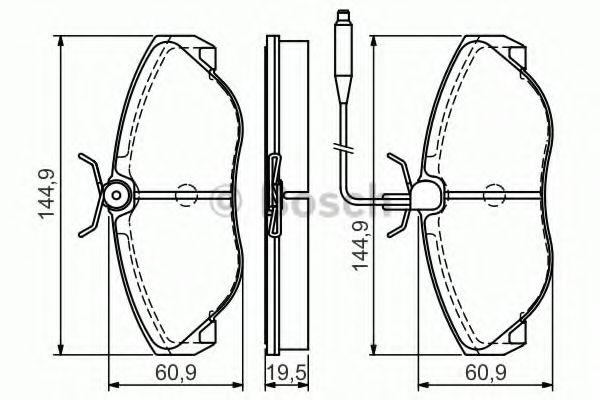 Тормозные колодки BOSCH 0 986 495 056