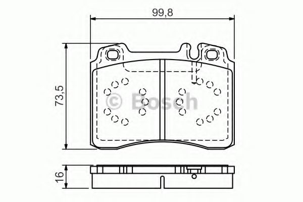 Тормозные колодки BOSCH 0 986 495 057