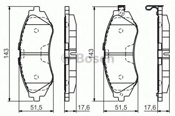 Тормозные колодки BOSCH 0 986 495 059