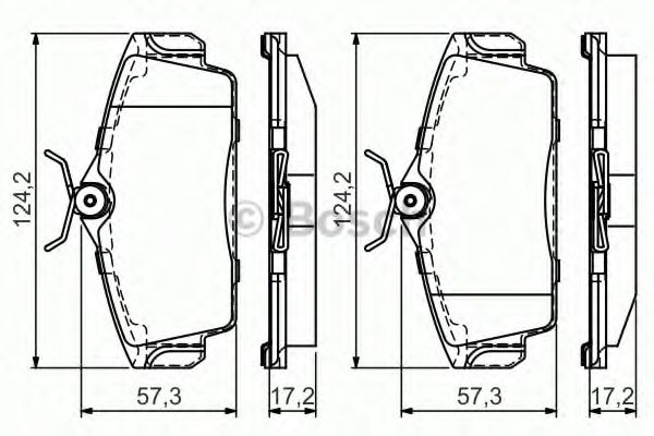 Тормозные колодки BOSCH 0 986 495 070