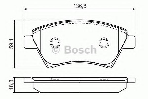 Тормозные колодки BOSCH 0 986 495 071