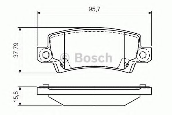 Гальмівні колодки BOSCH 0 986 495 072