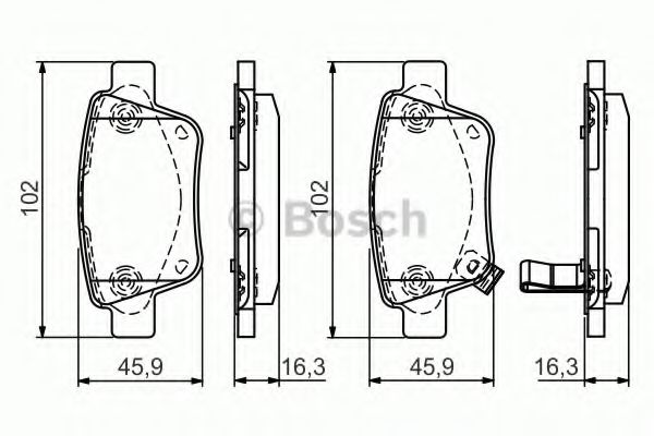 Тормозные колодки BOSCH 0 986 495 073