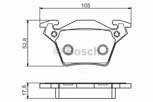 Тормозные колодки BOSCH 0 986 495 074