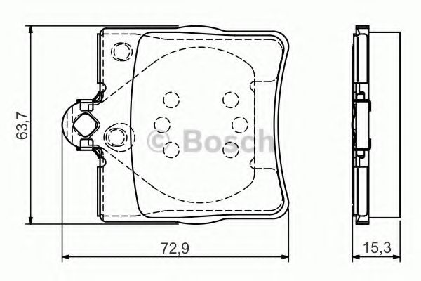 Тормозные колодки BOSCH 0 986 495 080