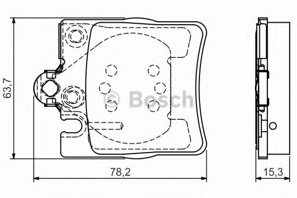 Тормозные колодки BOSCH 0 986 495 081