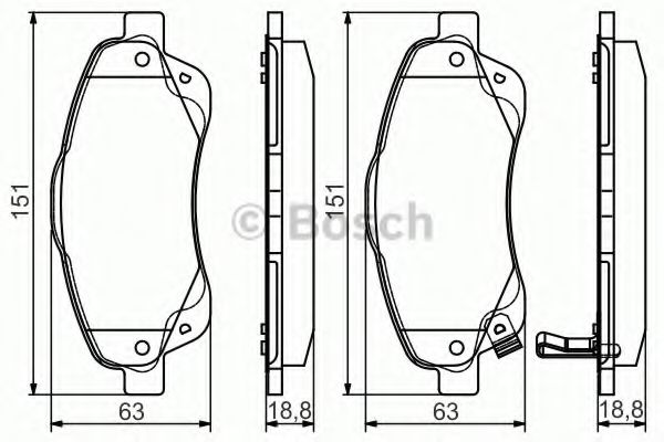 Гальмівні колодки BOSCH 0 986 495 083