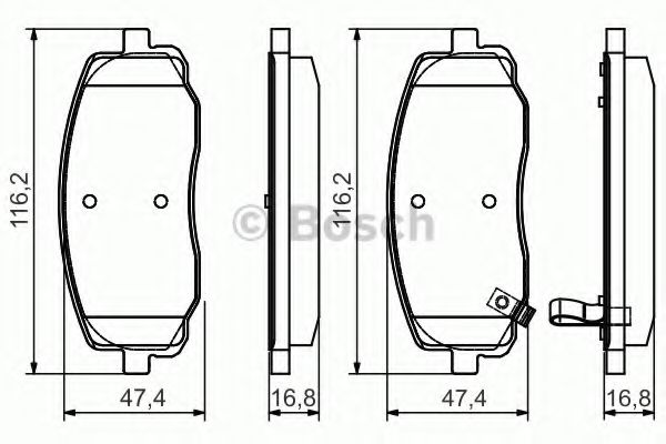 Тормозные колодки BOSCH 0 986 495 084