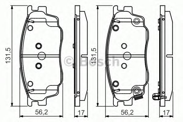 Тормозные колодки BOSCH 0 986 495 087