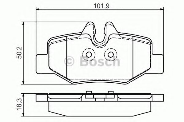 Тормозные колодки BOSCH 0 986 495 088