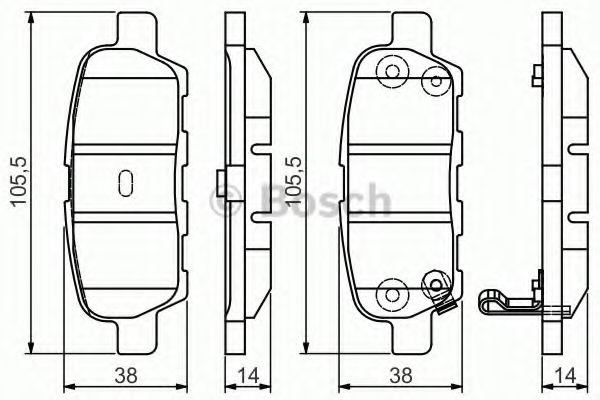 Тормозные колодки BOSCH 0 986 495 089