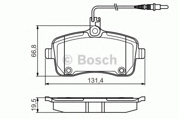 Тормозные колодки BOSCH 0 986 495 091