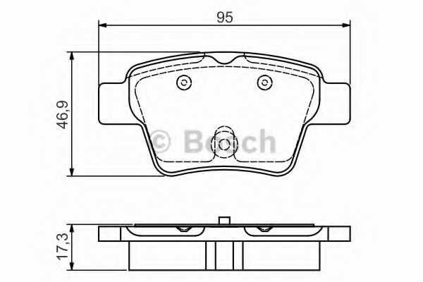 Гальмівні колодки BOSCH 0 986 495 092