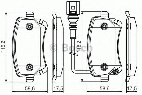 Тормозные колодки BOSCH 0 986 495 094