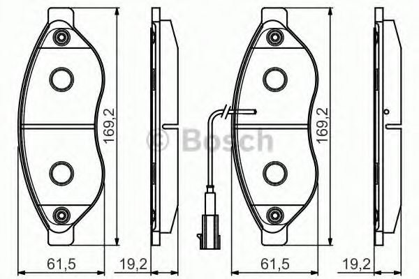 Тормозные колодки BOSCH 0 986 495 096