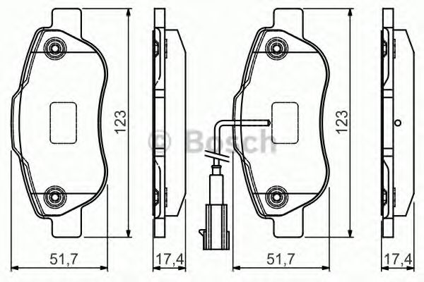 Тормозные колодки BOSCH 0 986 495 097