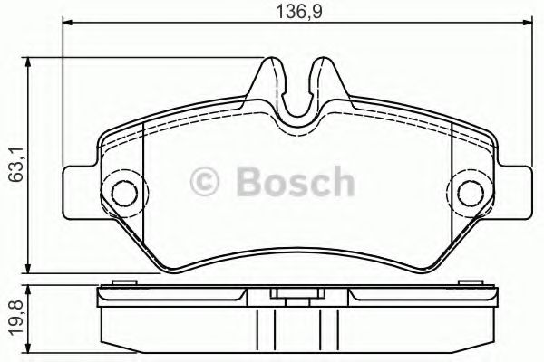 Гальмівні колодки BOSCH 0 986 495 100