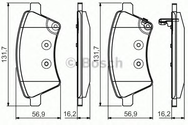 Гальмівні колодки BOSCH 0 986 495 101