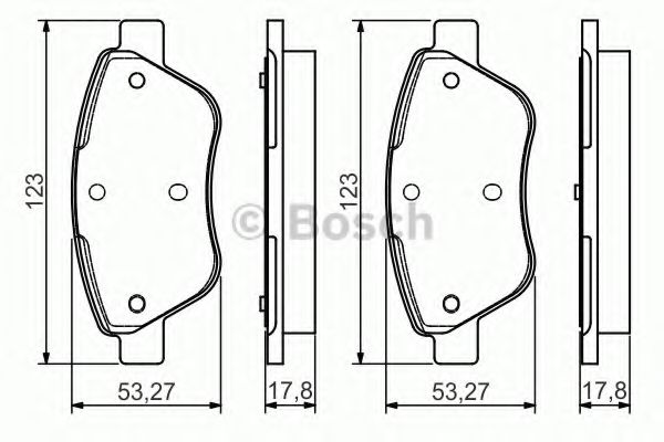 Гальмівні колодки BOSCH 0 986 495 102