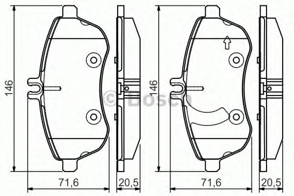 Гальмівні колодки BOSCH 0 986 495 104