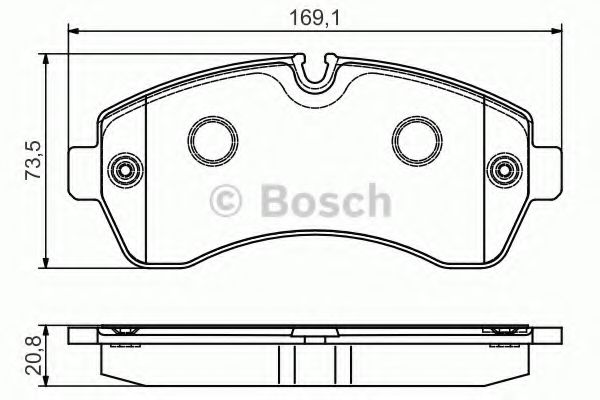Тормозные колодки BOSCH 0 986 495 107