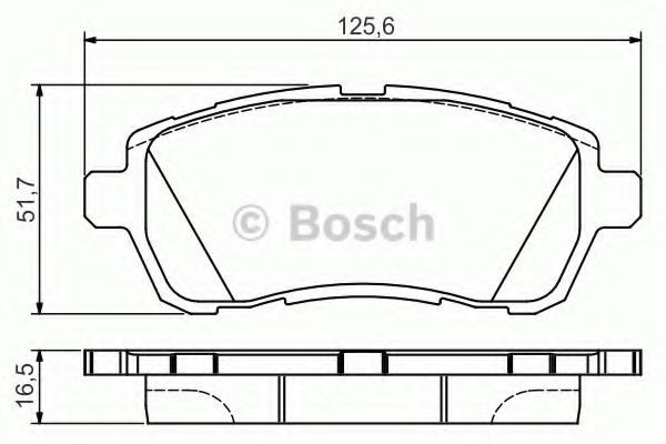 Тормозные колодки BOSCH 0 986 495 108